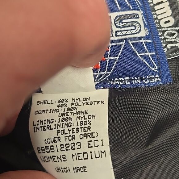 Vintage Polaris ski snow Snowmobile jacket insulated, blue purple metallic med - Picture 5 of 16